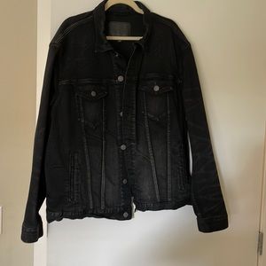 American Eagle Black Denim Jacket